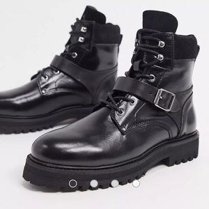 All Saints Black Ankle Boots